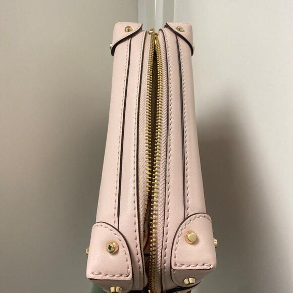 Michael Kors Theodora Small Zip Trunk Crossbody in Powder Blush - Picture 6 of 12